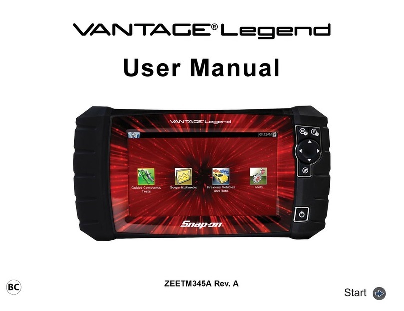 Snap-On Vantage Legend user manual