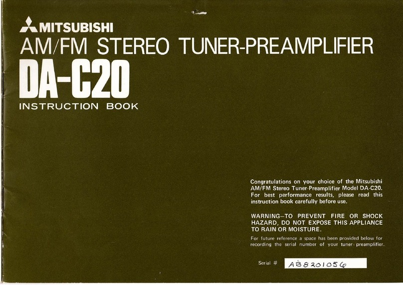 Mitsubishi DA-C20 User manual