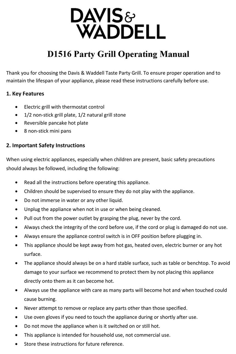 Davis & Waddell D1516 operating manual