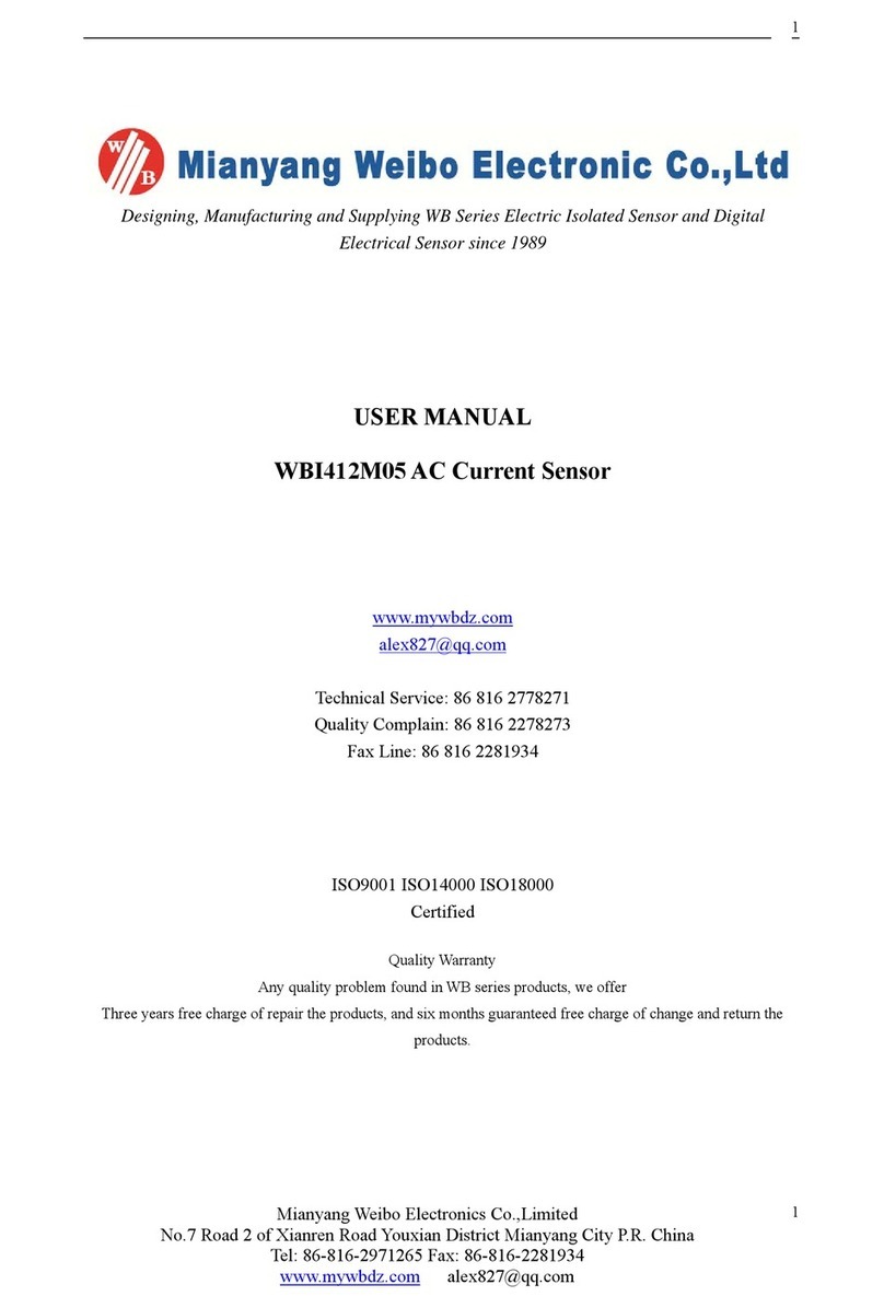 Mianyang Weibo Electronic WBI412M05 user manual
