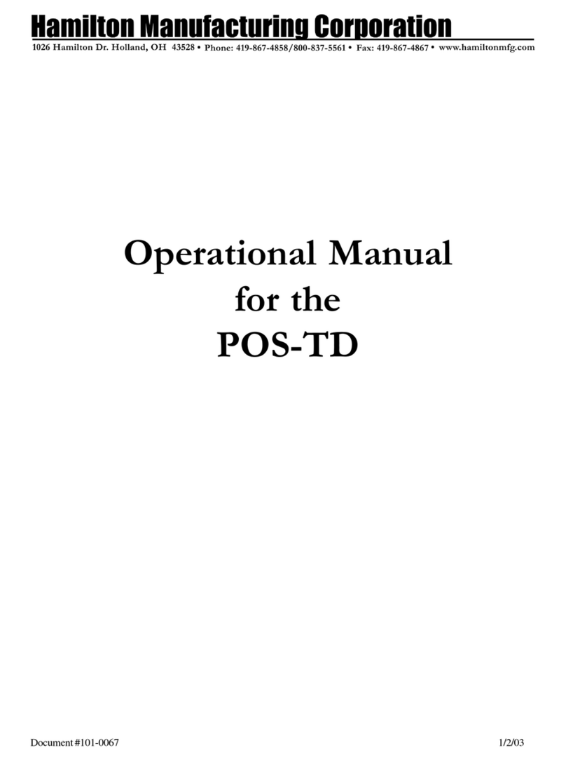 Hamilton POS-TD Operational manual
