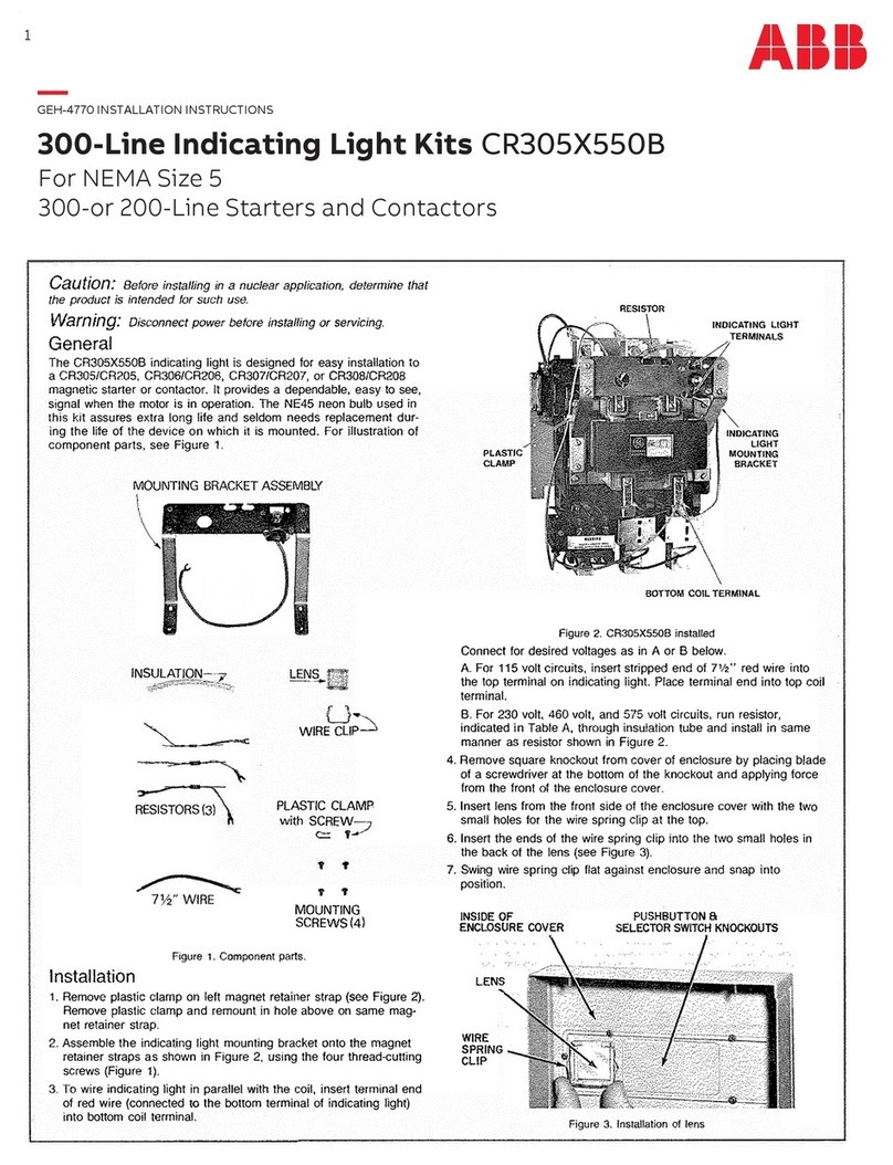 ABB CR305X550B installation instructions