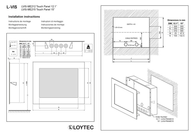LOYTEC L-VIS Series installation instructions