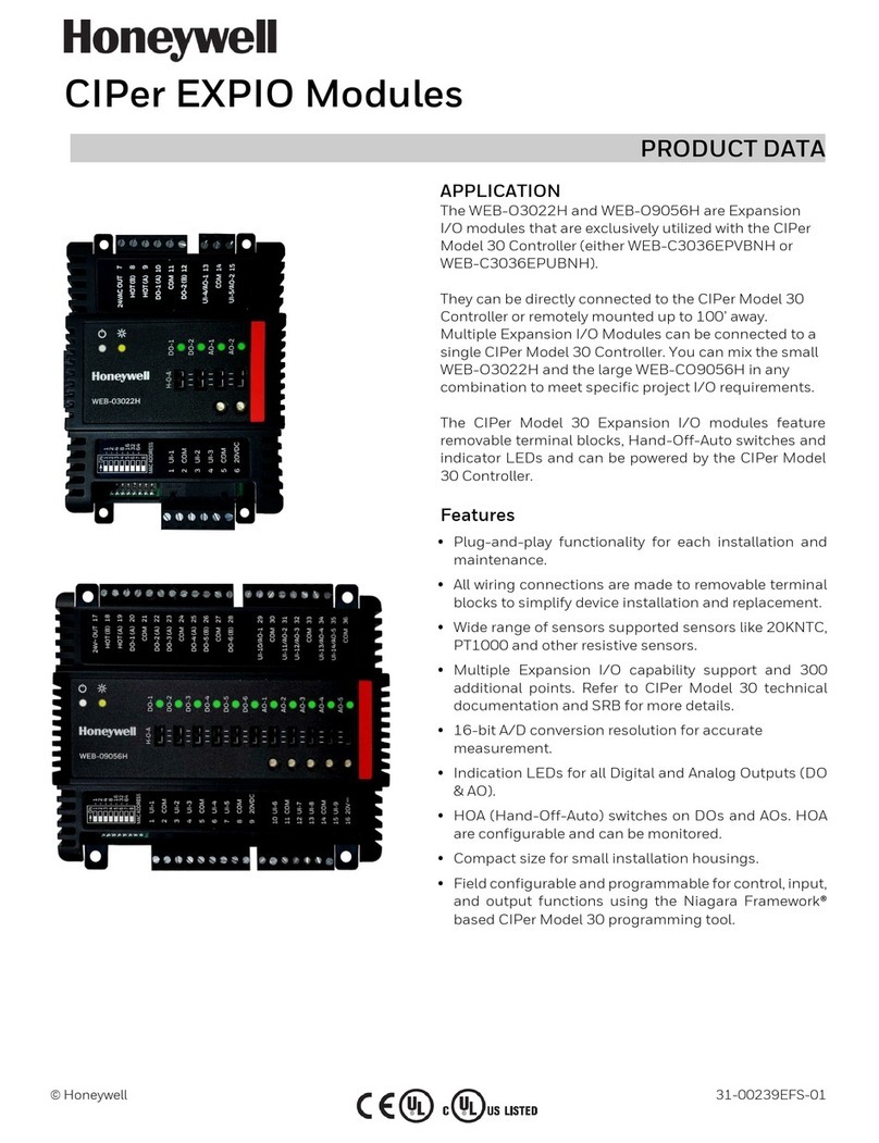 Honeywell WEB-O3022H Operation manual Honeywell WEB-O3022H Operation manual