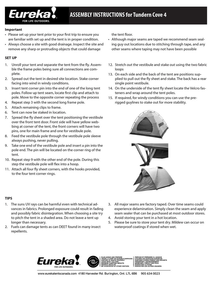 Eureka Tundern Cove 4 Assembly instructions