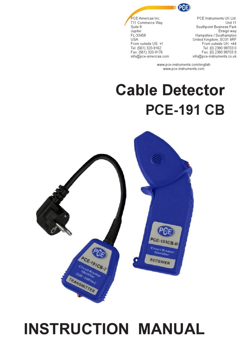 PCE Americas PCE-191 CB instruction manual
