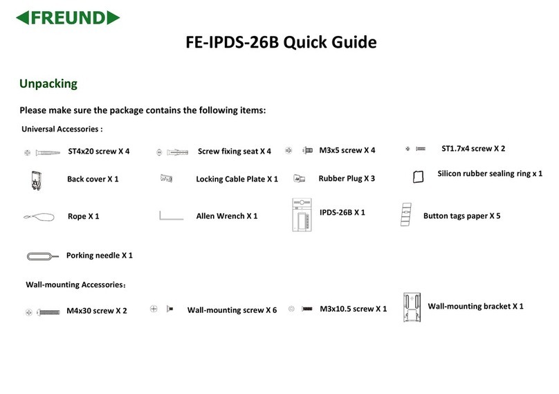 Freund FE-IPDS-26B User manual