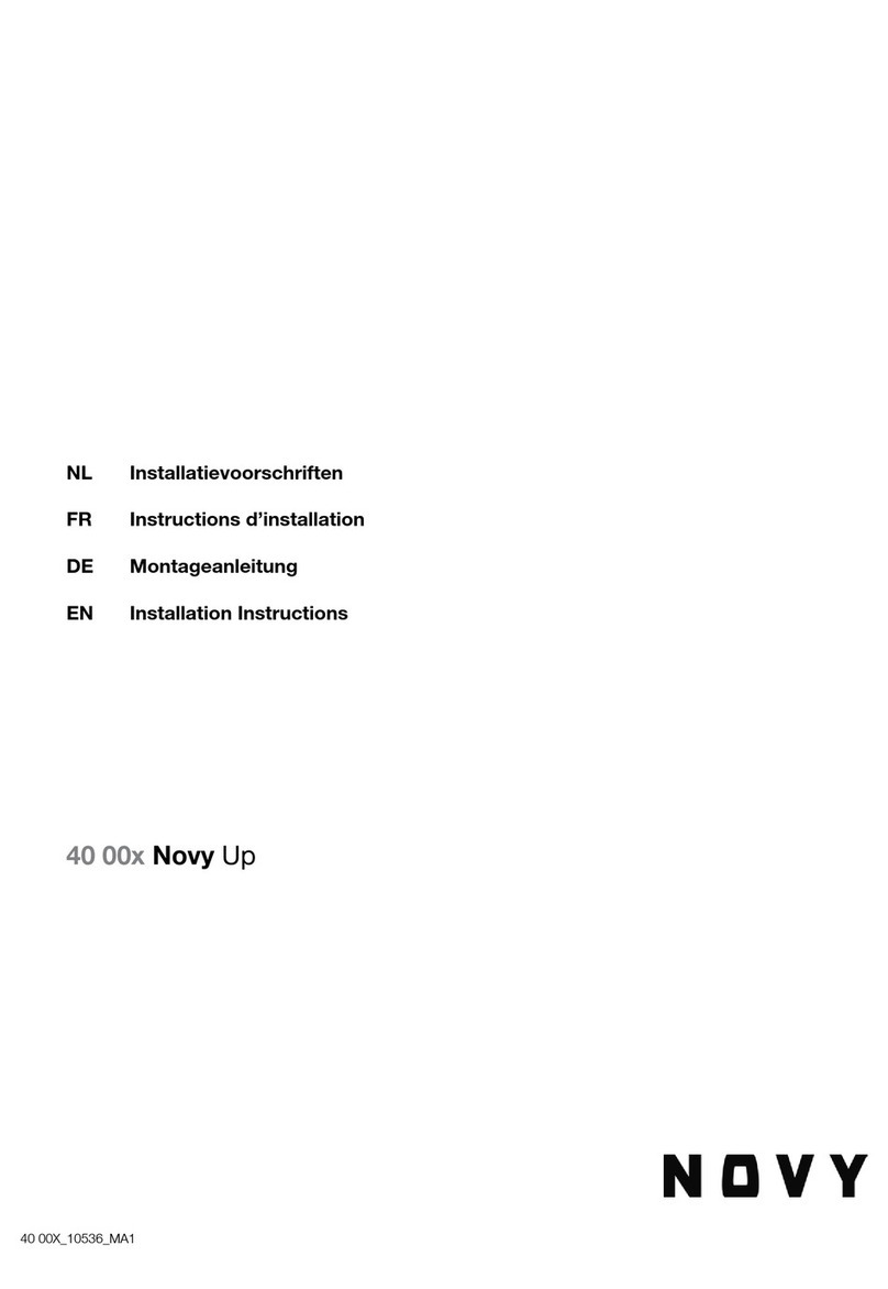 Novy Up 40 00 Series installation instructions