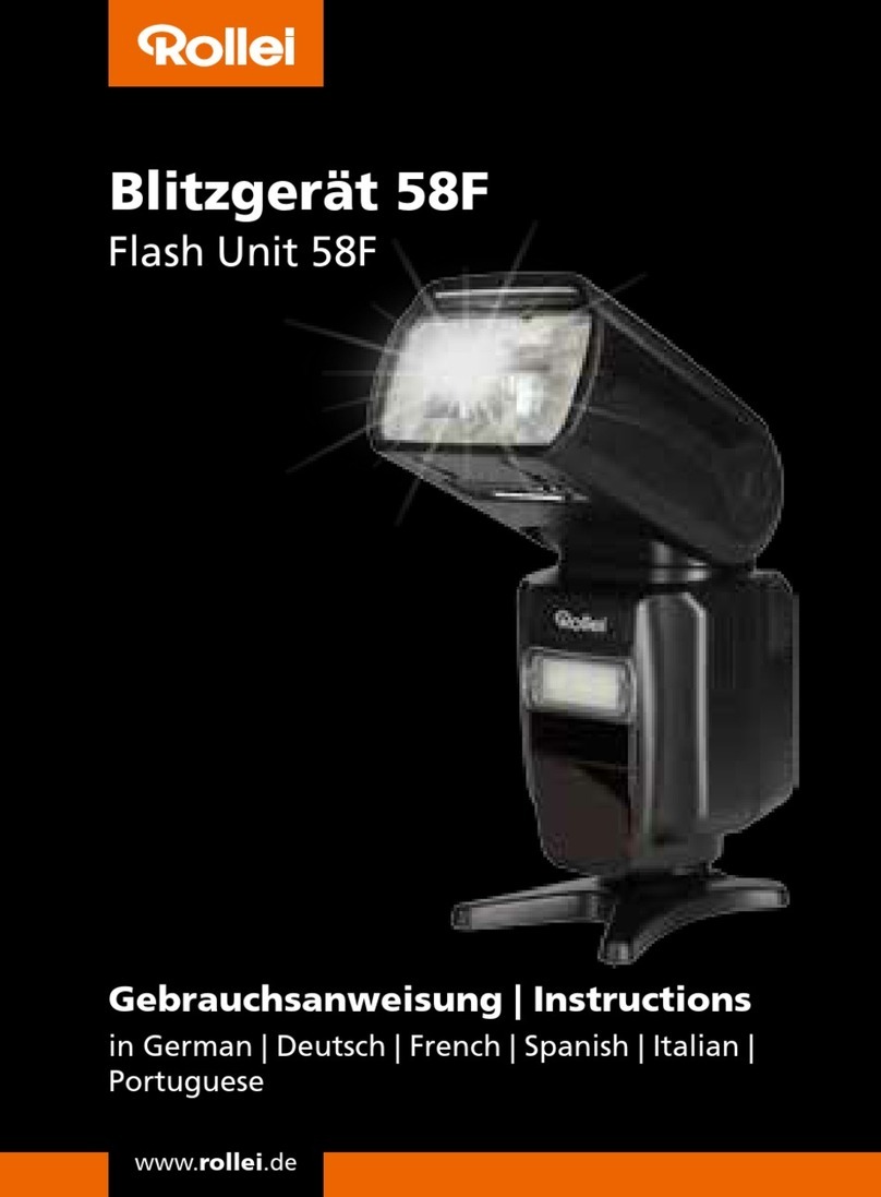 Rollei Flash Unit 58F User manual