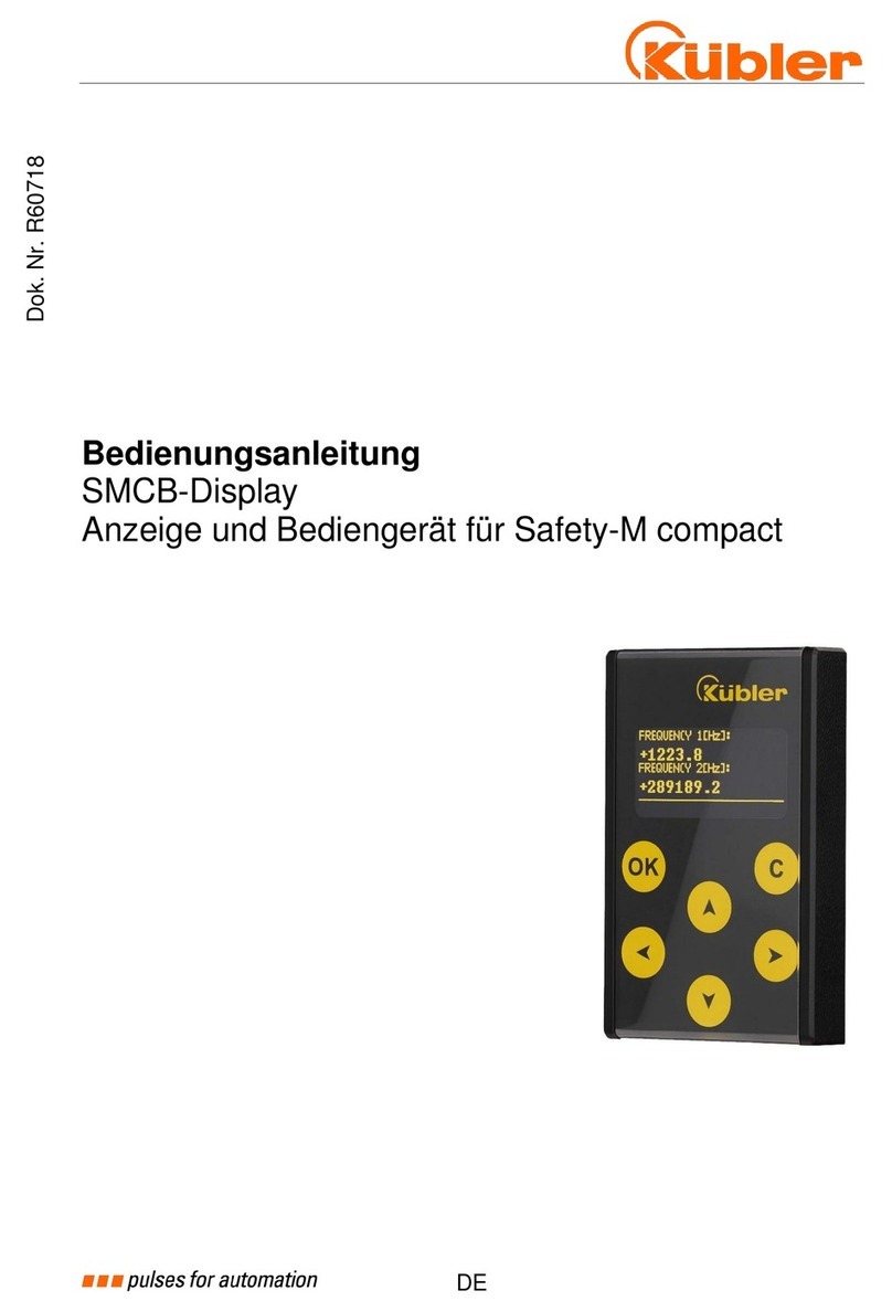 Kübler SMCB-Display User manual