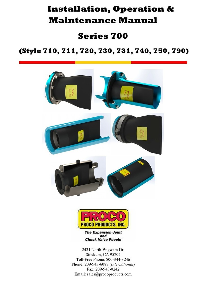 ProCo 700 Series Installation, operation & maintenance manual