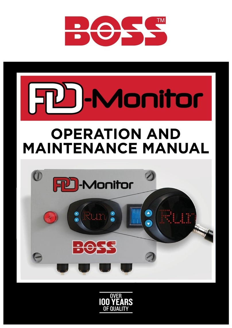 BOSSCO PD-Monitor Operation & maintenance manual
