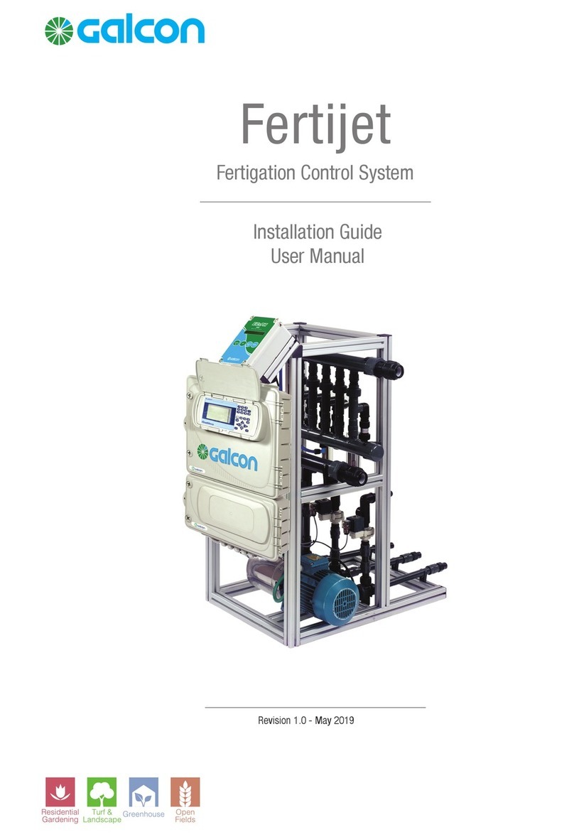 Galcon Fertijet Installation guide and user's manual Galcon Fertijet Installation guide and user's manual