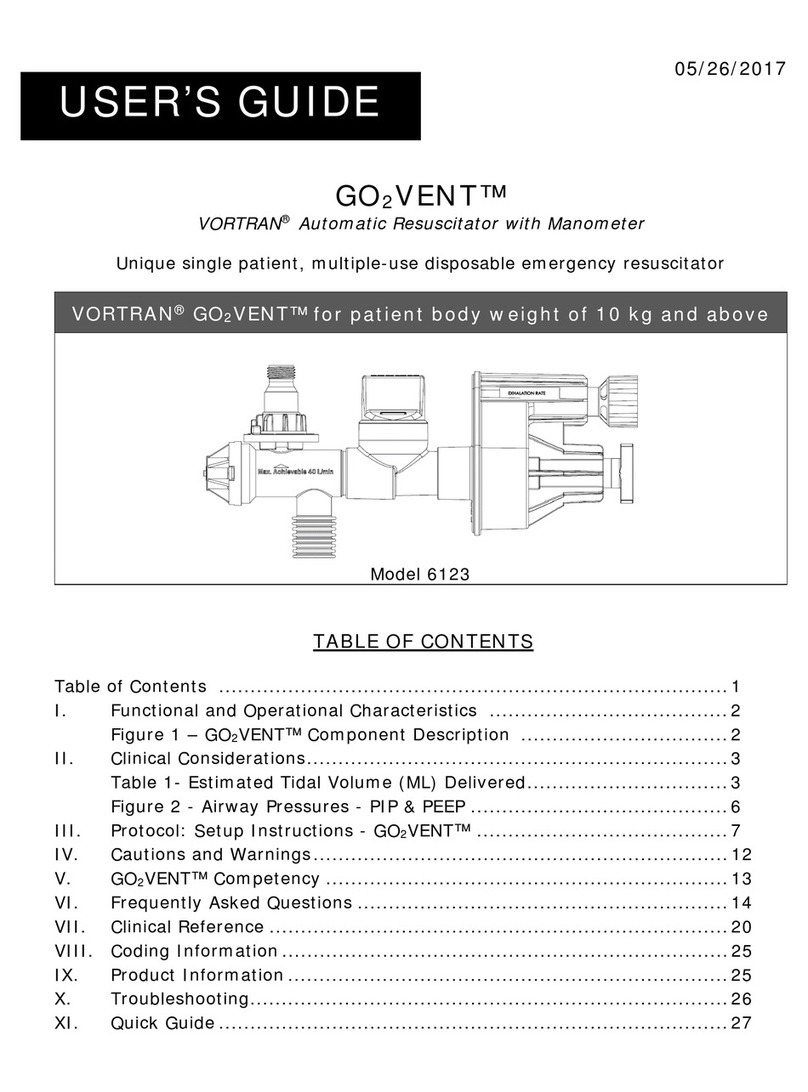 Vortran GO2VENT 6123 user guide