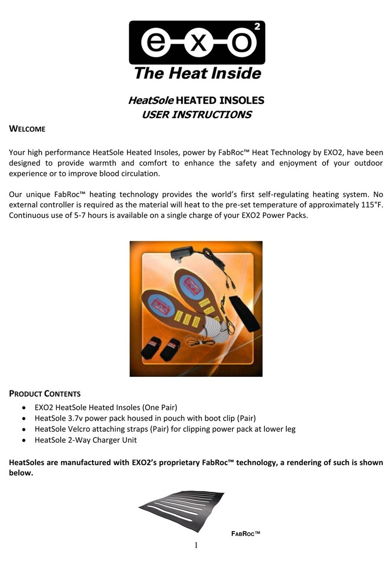 EXO2 HeatSole User instructions
