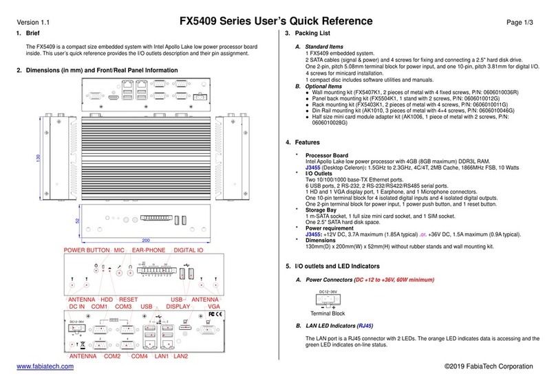 FabiaTech FX5409 Series User manual