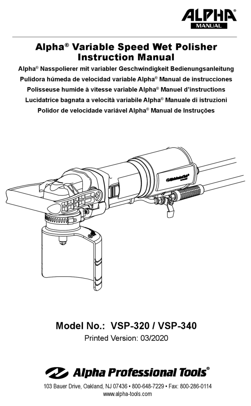 Alpha Professional Tools VSP-320 instruction manual