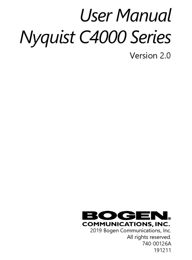 Bogen Nyquist C4000 Series User manual