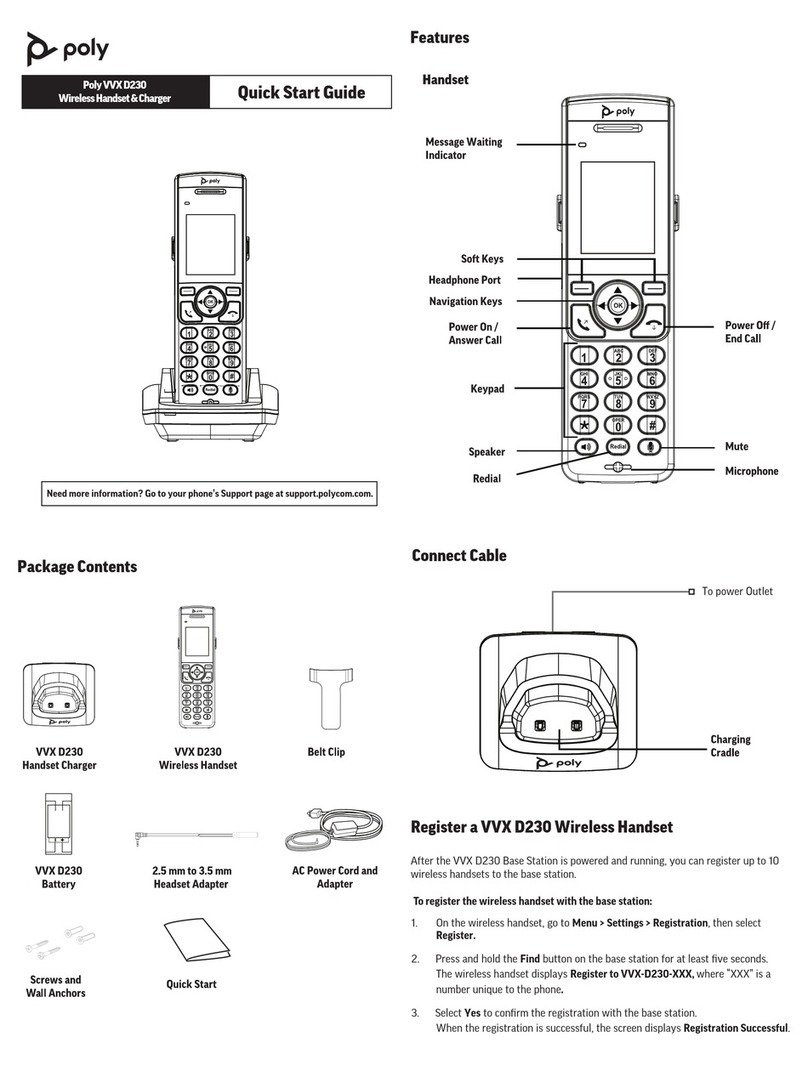 Poly VVX D230 User manual