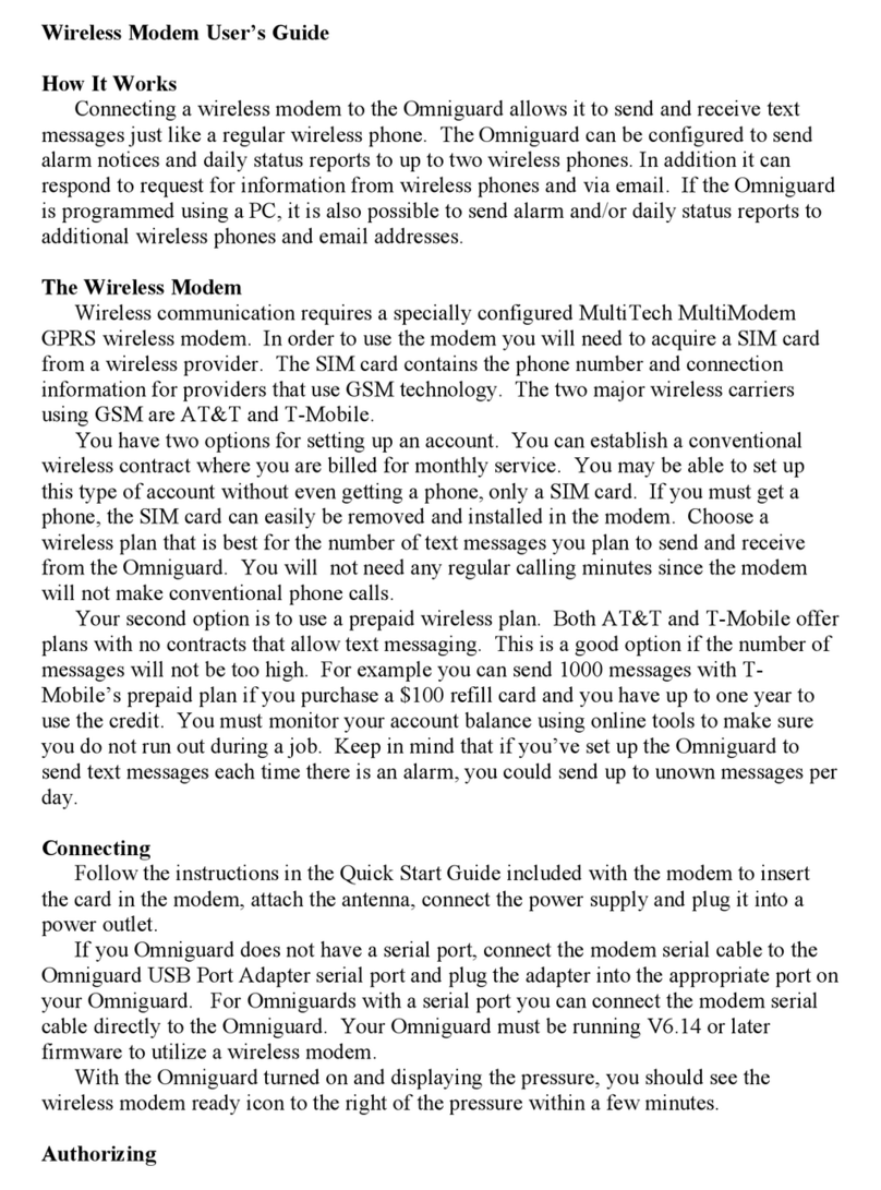 Multitech MultiModem GPRS with Ethernet Interface user guide