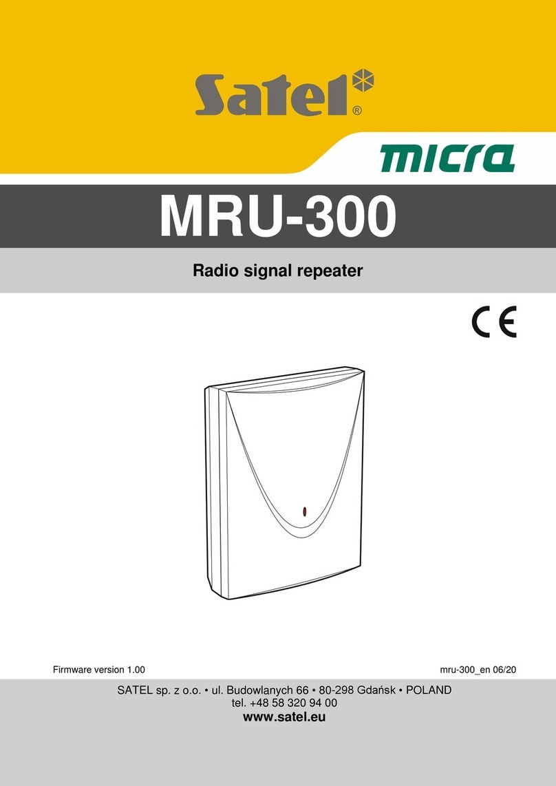 Satel micra MRU-300 User manual