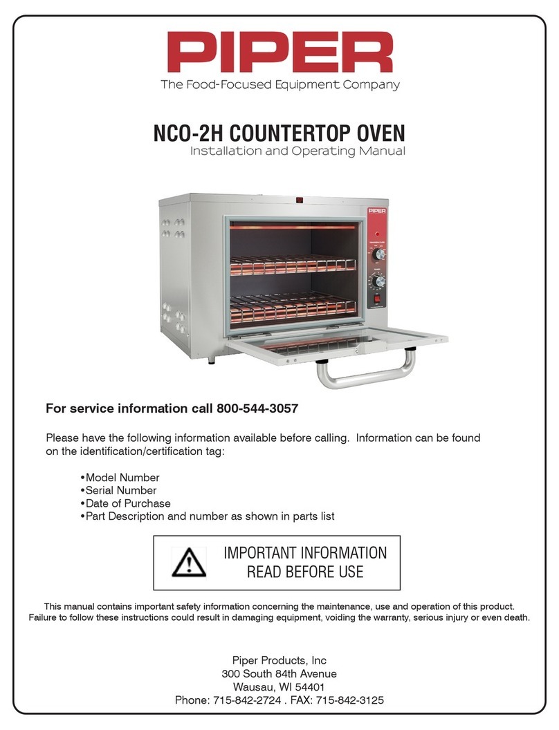 Piper NCO-2H Installation and operating manual