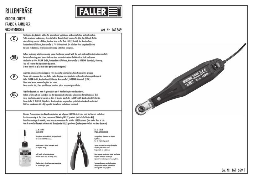 Faller 161669 User manual