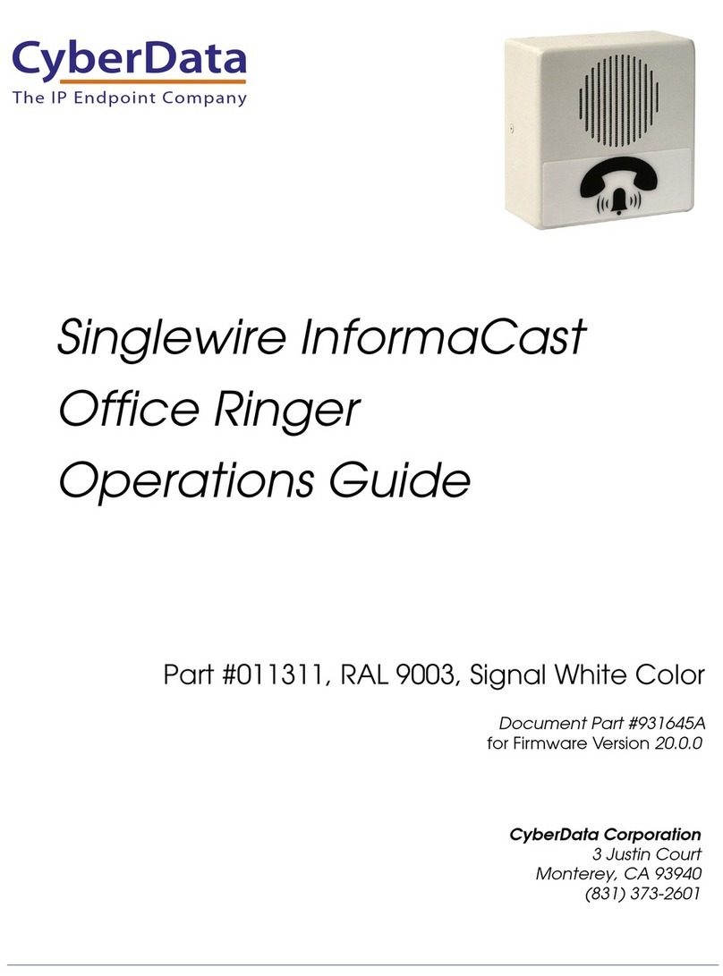 CyberData 011311 Operation guide CyberData 011311 Operation guide