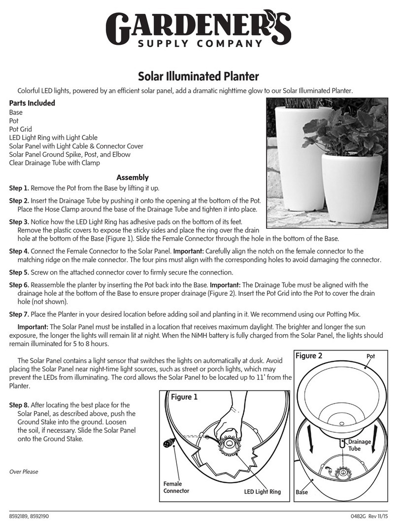 Gardeners Solar Illuminated Planter manual