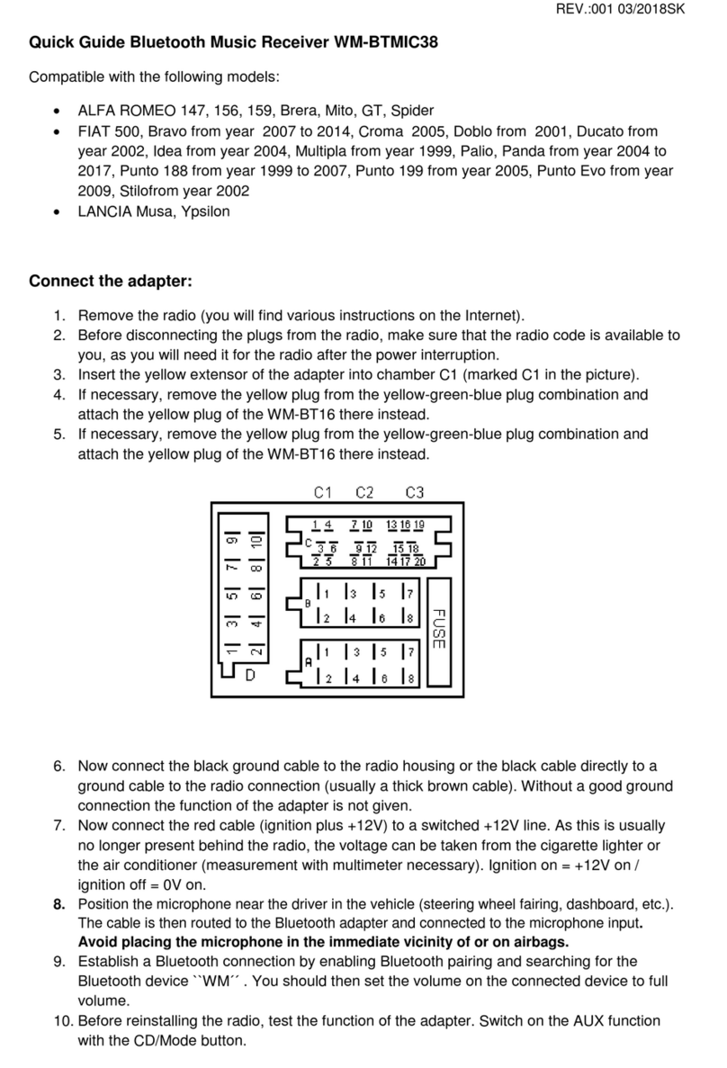 Watermark WM-BTMIC38 quick guide