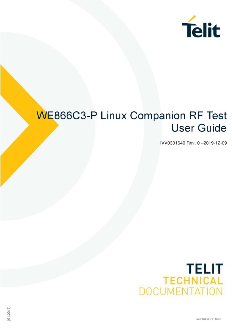Telit Wireless Solutions WE866C3-P User manual