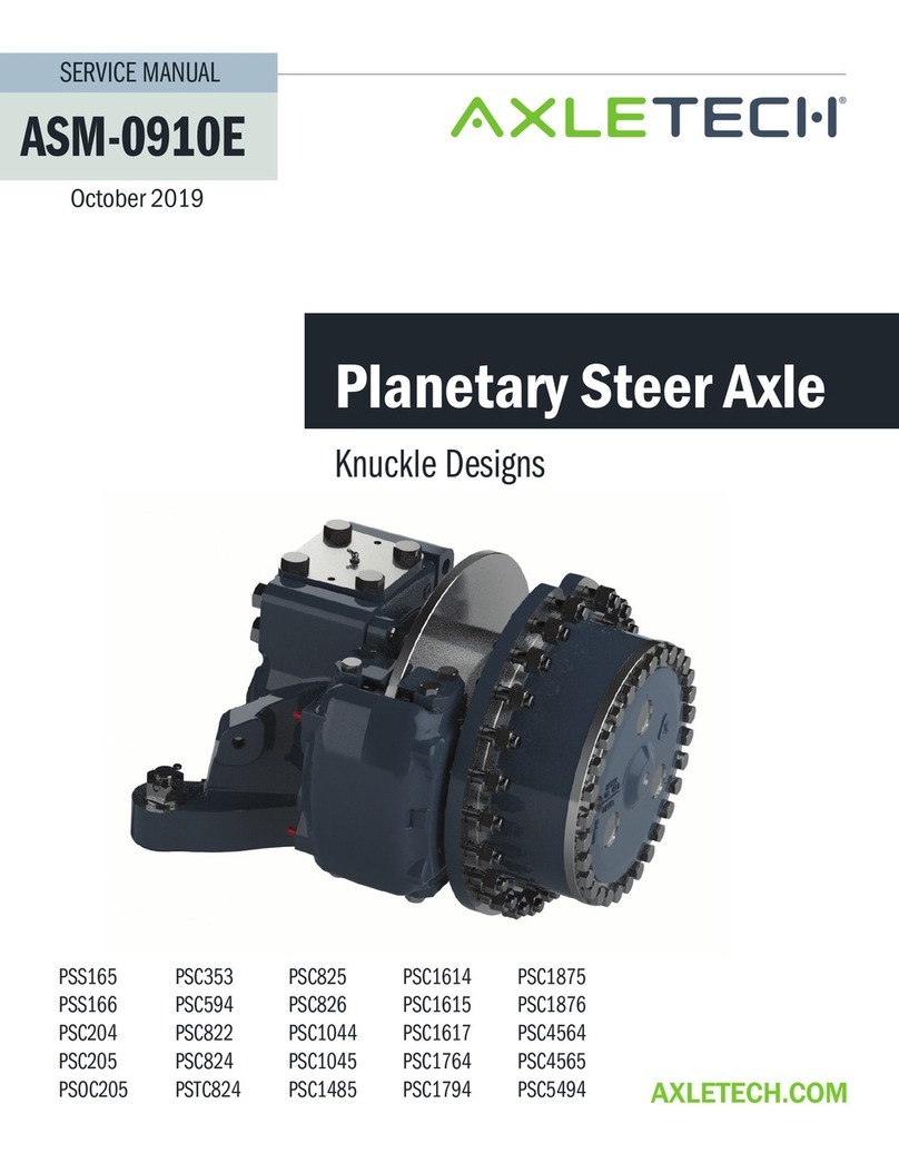 AxleTech PSS165 Service manual