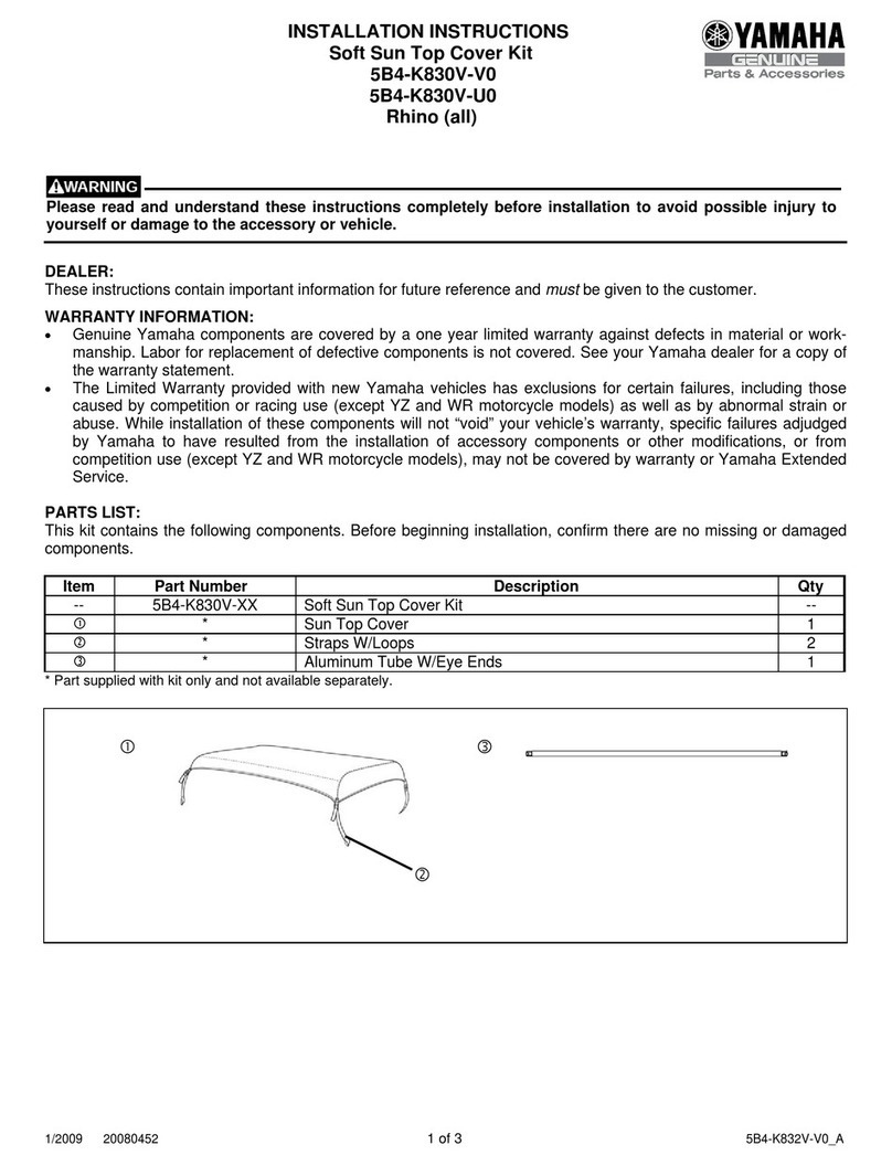 Yamaha 5B4-K830V-V0 User manual