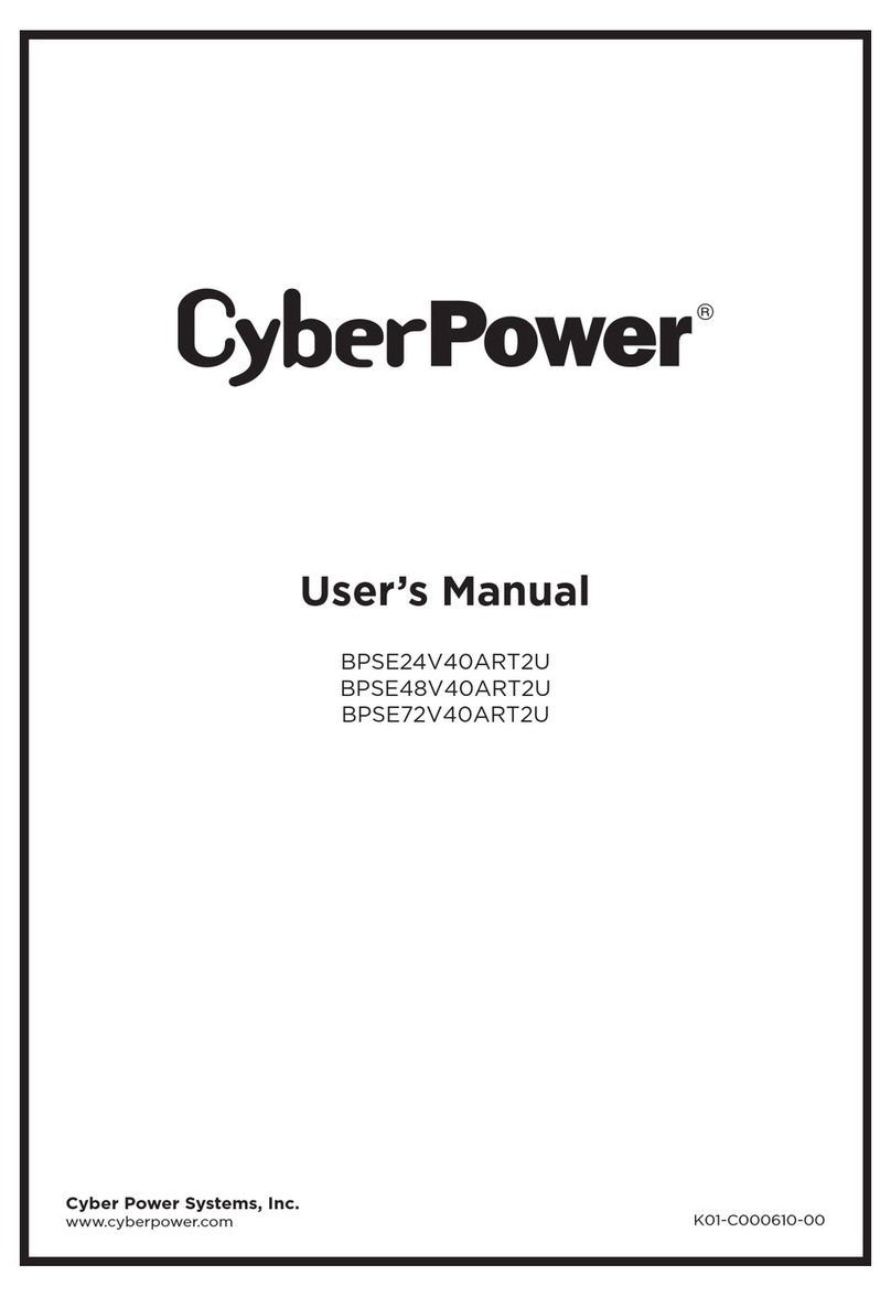Cyber Power BPSE24V40ART2U user manual