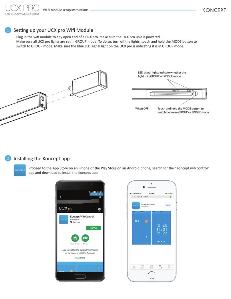 Koncept UCX PRO Setup instructions