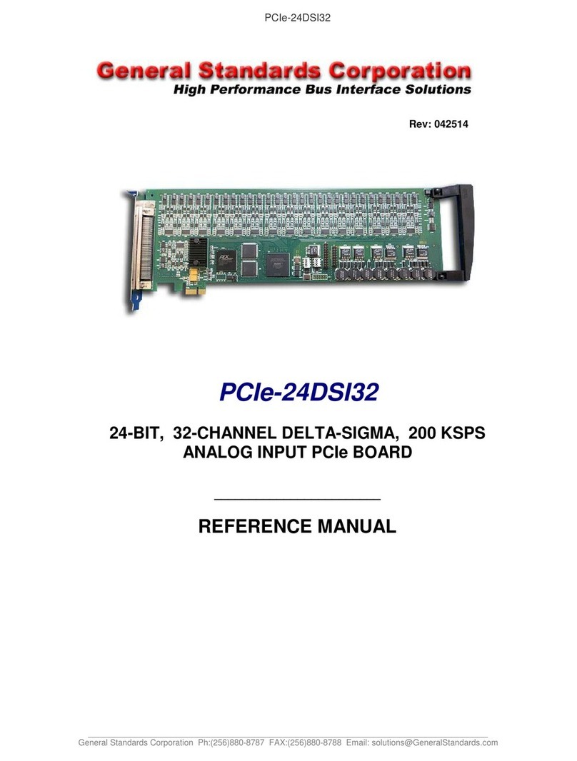 General Standards Corporation PCIe-24DSI32 Reference manual