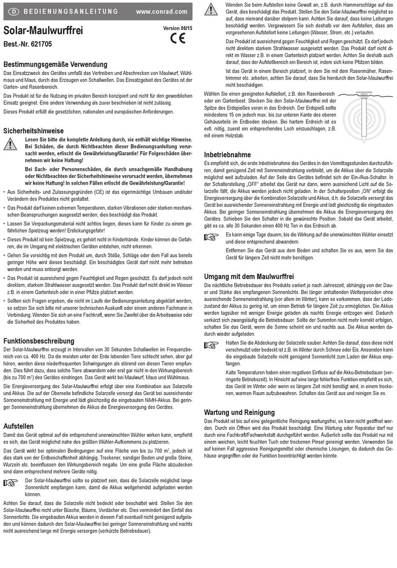 Conrad 621705 operating instructions