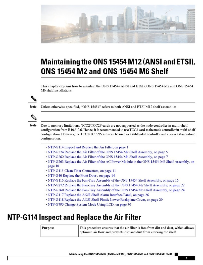 Cisco ONS 15454 M12 User manual