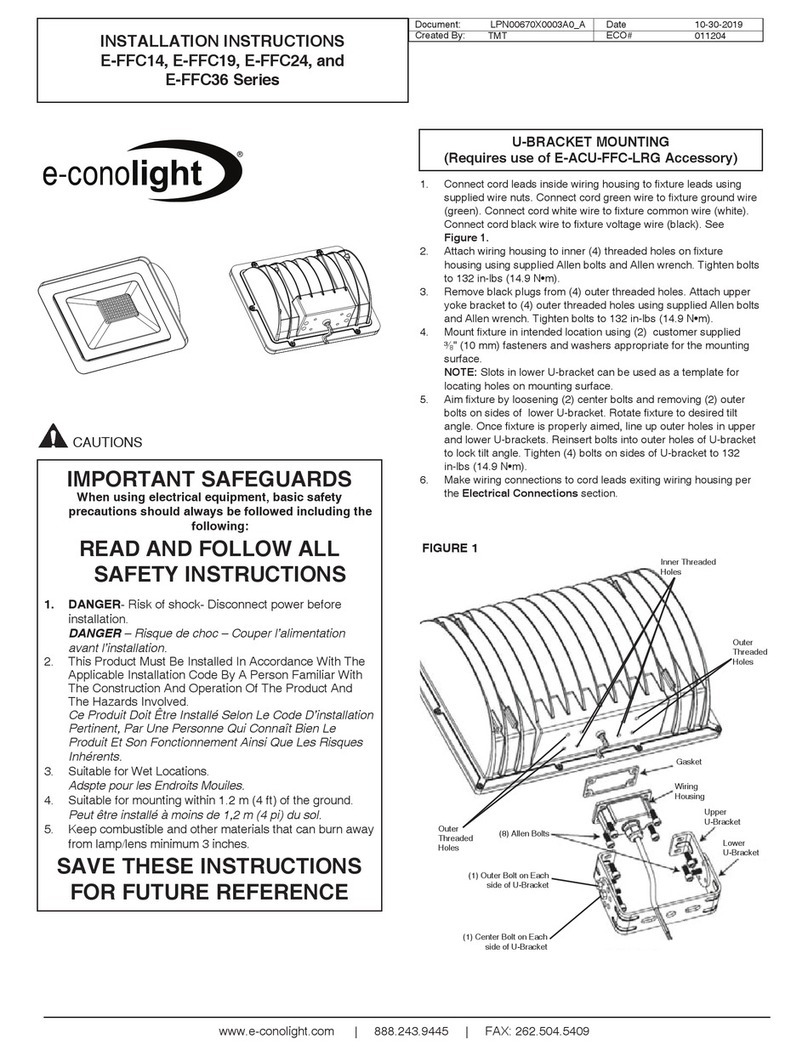 e-conolight E-FFC14 Series installation instructions