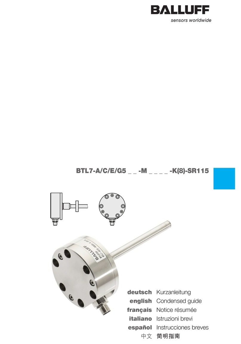 Balluff BTL7 Series Condensed guide Balluff BTL7 Series Condensed guide