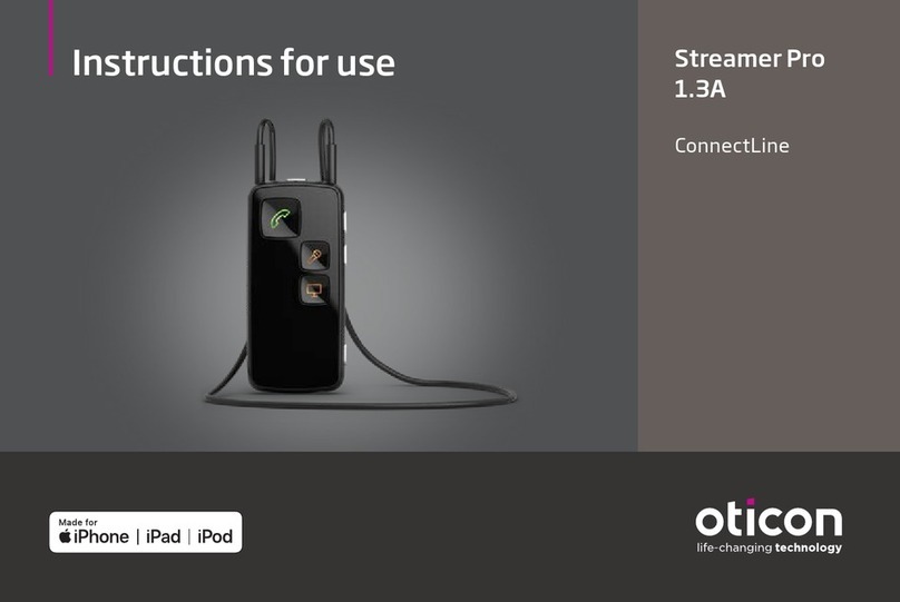 oticon ConnectLine Streamer Pro 1.3A Instructions for use