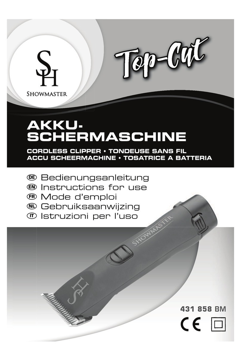 Showmaster Top-Cut Instructions for use