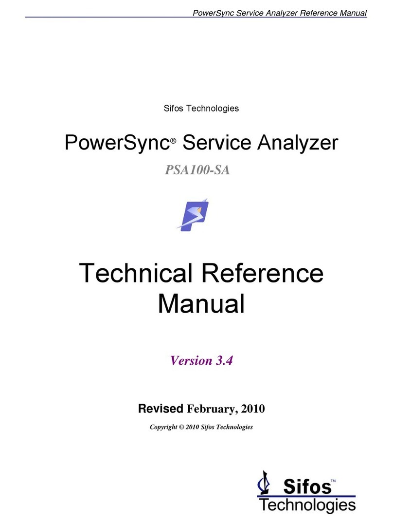 Sifos Technologies PowerSync PSA100-SA Product manual