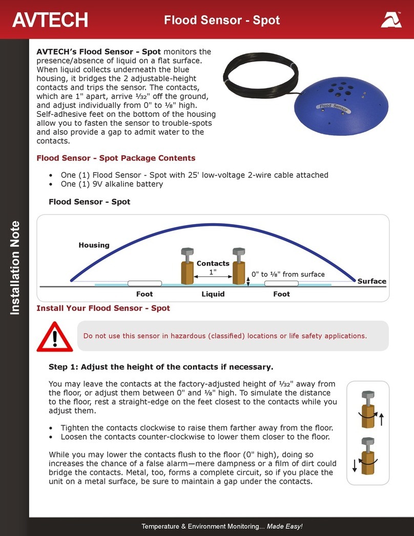 Avtech RMA-FS2-SEN User manual