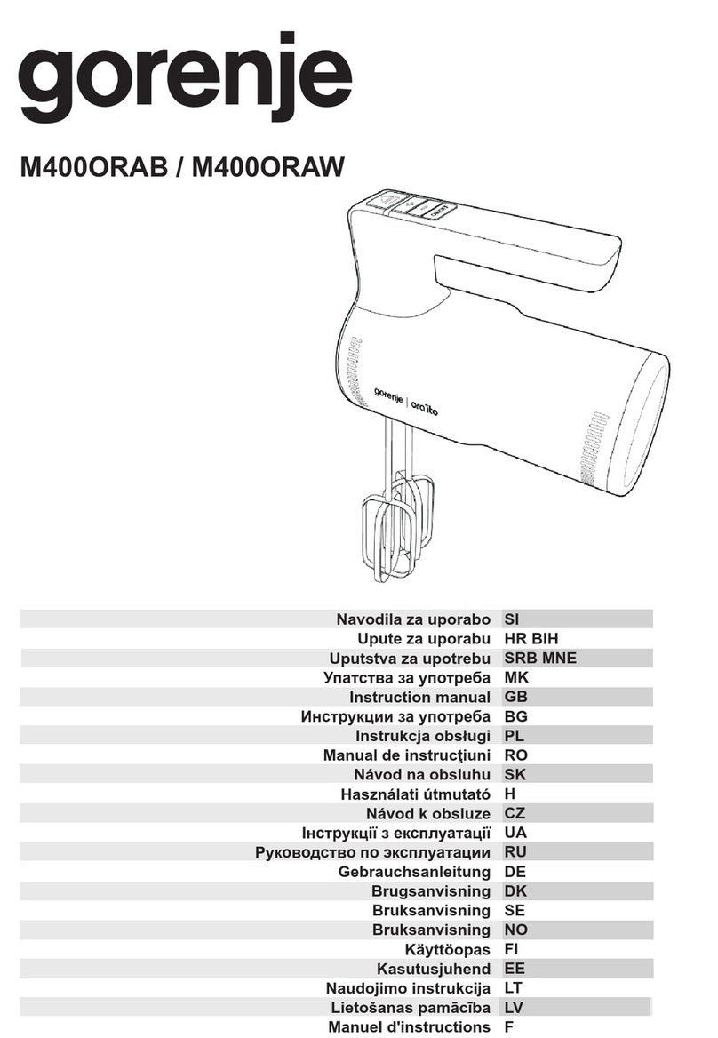 Gorenje M400ORAB instruction manual