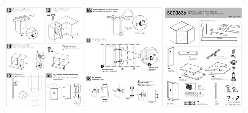 fabritec BCD3636 Assembly manual fabritec BCD3636 Assembly manual