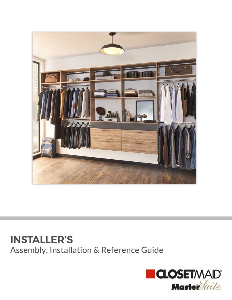 Closet Maid MasterSuite Installation and operating manual