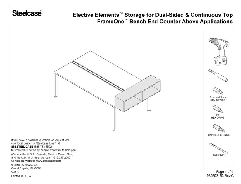 Steelcase Elective Elements Storage manual Steelcase Elective Elements Storage manual