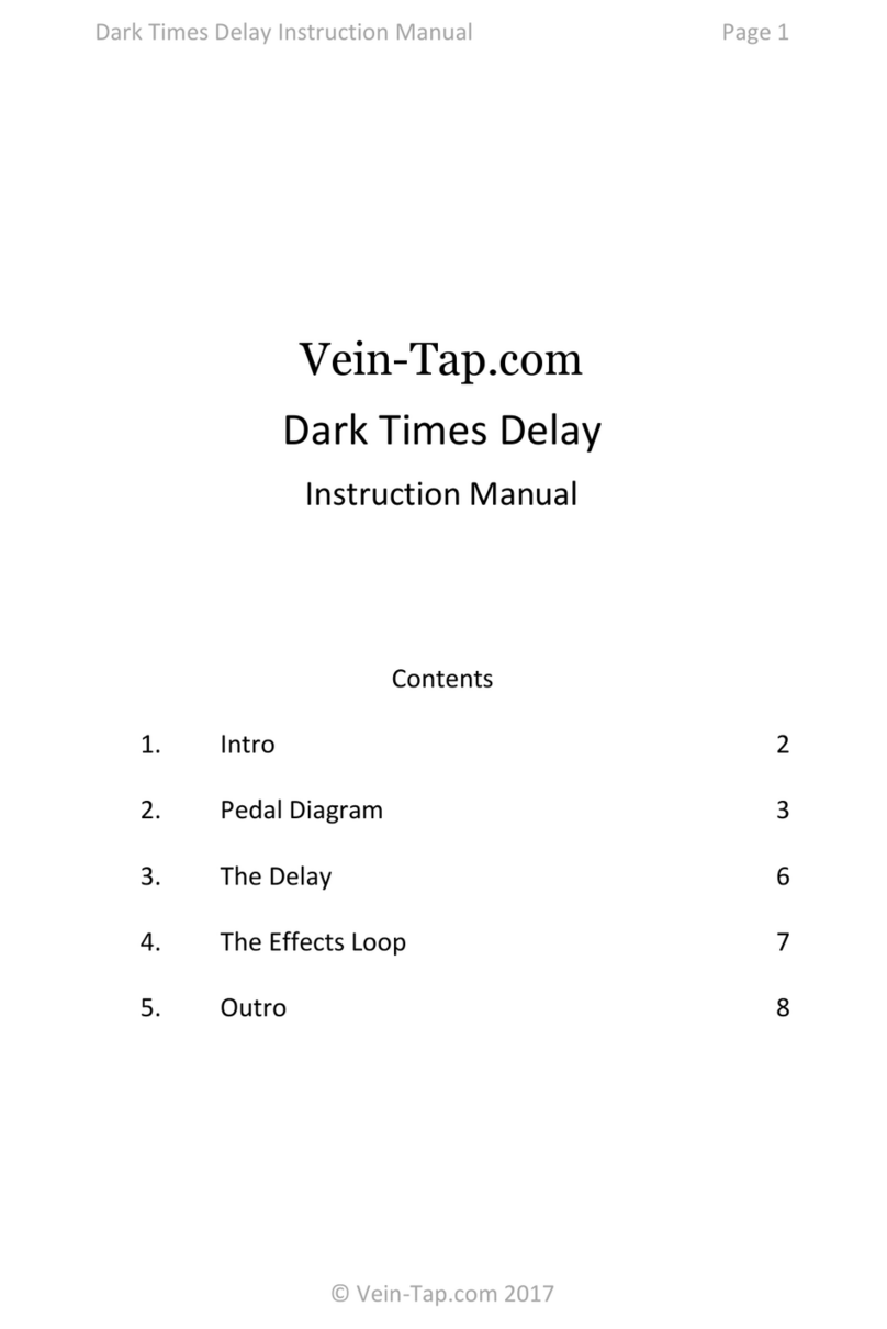 Vein-Tap Dark Times Delay instruction manual
