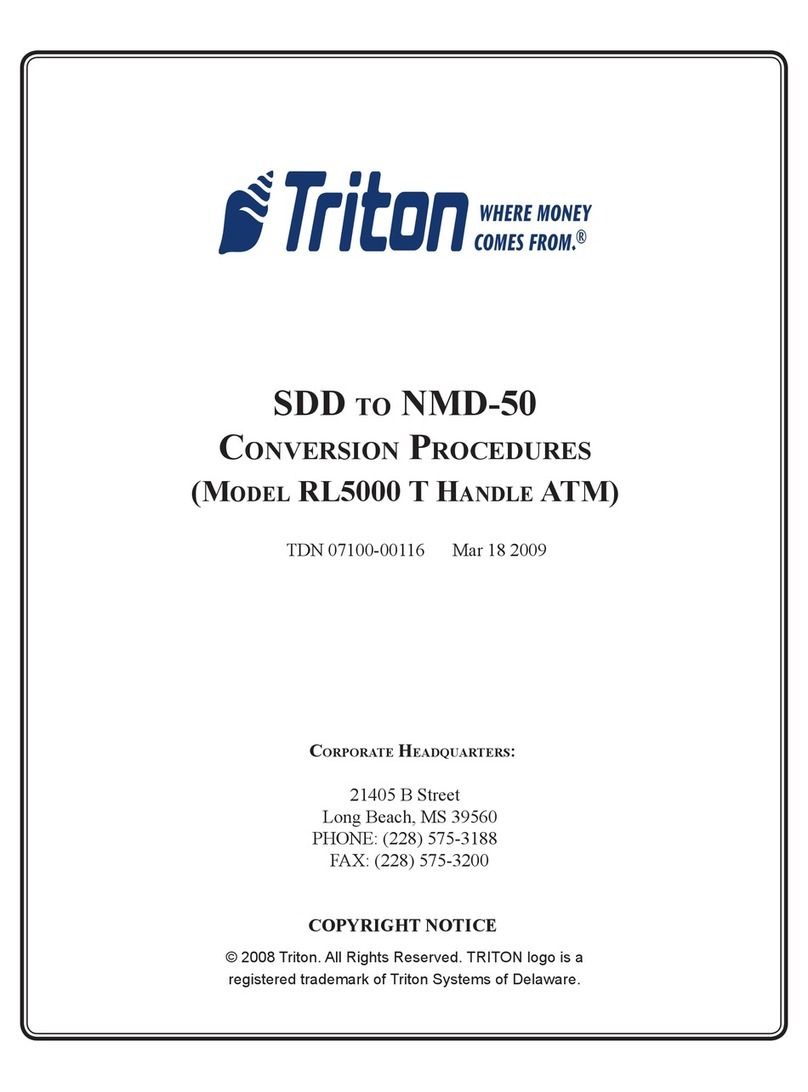 Triton RL5000 T HANDLE ATM Conversion Procedures